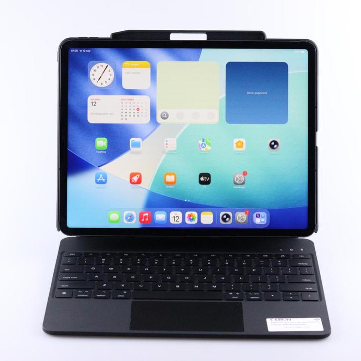 iPad Pro 12.9 inch (5th generation) Cellular 256GB Keyboard, Computers en Software, Apple iPads, Zo goed als nieuw