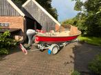 Sloep/motorboot Janiko 460, Selva 9,9 PK motor en trailer, Watersport en Boten, Ophalen, Gebruikt, Tot 10 pk, 3 tot 6 meter