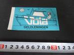 sticker vola geldleningen strip motorboot kapiteitn, Ophalen, Zo goed als nieuw, Bedrijf of Vereniging