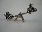 Miniatuur zilver wipwap uit 1909, Antiek en Kunst, Antiek | Goud en Zilver, Ophalen of Verzenden, Zilver
