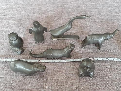 Tinnen dieren Selangor Pewter, Antiek en Kunst, Antiek | Tin, Ophalen of Verzenden