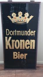 Dortmunder Kronen Bier Reclamebord, Antiek en Kunst, Antiek | Emaille, Ophalen