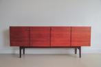 vintage Deens dressoir zwart wit lades, Huis en Inrichting, Kasten | Dressoirs, Ophalen, Vintage Deens design, Gebruikt, Kersenhout