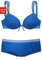 Boobs & Bloomers blauwe set tiener eerste BH AA70 hipster S, Nacht- of Onderkleding, Meisje, Nieuw, Ophalen of Verzenden