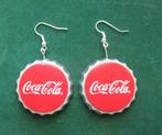 1 pr oorbellen Coca-Cola cap dop kroonkurk., Ophalen of Verzenden, Nieuw, Zilver, Hangers