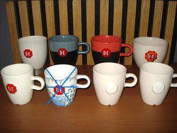 7 Douwe Egberts koffie kopjes - DE  beschikbaar voor biedingen