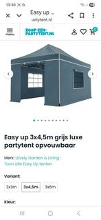 Partytent Easy Up  3 x 4.5 mtr., Tuin en Terras, Ophalen, Gebruikt, Kunststof