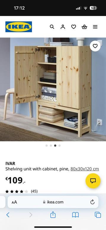 Ikea Ivar Kast (Cabinet) - Painted to walnut color (Wenge) - afbeelding 9