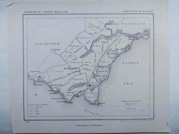 45 / Ransdorp Pampus Broek op Waterland Litho 1865 J. Kuyper beschikbaar voor biedingen