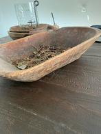 Mooie, decoratieve houten trog, met handvat., Antiek en Kunst, Ophalen of Verzenden