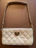 Te Koop: Originele leren DKNY schoudertas in beige, Verzenden, Zo goed als nieuw, Beige, Schoudertasje