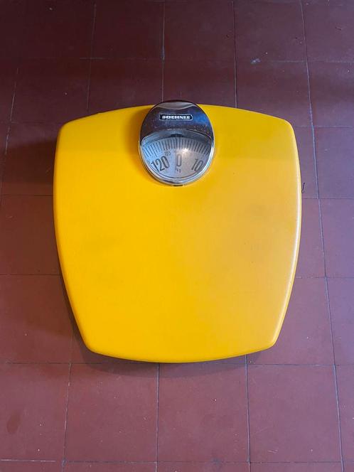 Vintage Soehnle weegschaal geel jaren ‘70, Verzamelen, Retro, Huis en Inrichting, Ophalen of Verzenden