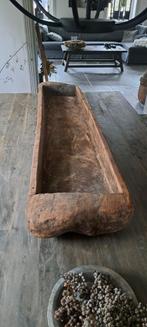 Orginele houten trog, Huis en Inrichting, Woonaccessoires | Schalen en Manden, Ophalen, Zo goed als nieuw, Rechthoekig, Hout