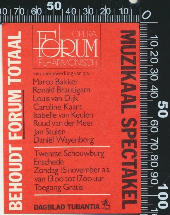 Sticker: Forum - Behoudt Forum Totaal - Enschede, Verzamelen, Stickers, Zo goed als nieuw, Bedrijf of Vereniging, Ophalen of Verzenden