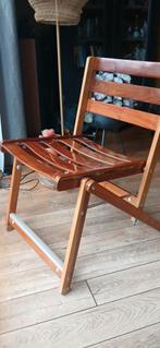 Italiaanse Fratelli Reguitti vouwbare gelakte stoel teak., Ophalen of Verzenden