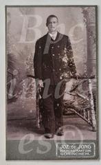 cdv jongeman staand, Gorinchem 1900's, Gebruikt, Verzenden, Foto, Voor 1940