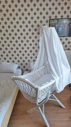 Ruime Witte Manou Wieg, Kinderen en Baby's, Babywiegjes en Ledikanten, Ophalen, Gebruikt, Wieg