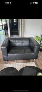 Leren love seat, Huis en Inrichting, Ophalen, Tweepersoons, 75 tot 100 cm, Zo goed als nieuw
