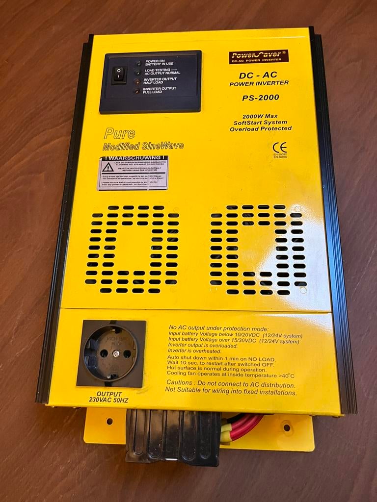 Inverter 24 volt 2000watt, Ophalen