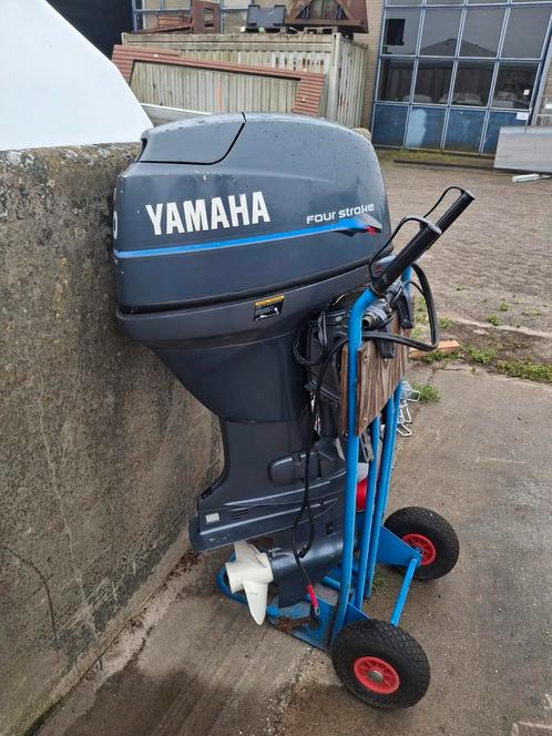 Yamaha 30 pk 4 takt langstaart el start met powertrim, Watersport en Boten, Buiten- en Binnenboordmotoren, Gebruikt, Benzine, Buitenboordmotor
