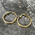 14k gouden oorbellen versace prachtig model, Ophalen of Verzenden, Nieuw, Goud