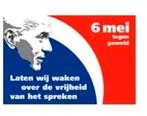 Pim Fortuyn vlag (150 x 0.92) ''6 mei tegen geweld'', Nieuw, Ophalen of Verzenden