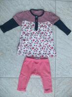 Noppies set jurk + legging maat 68 setje jurkje roze / blauw, Kinderen en Baby's, Babykleding | Maat 68, Meisje, Ophalen of Verzenden