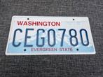 Kentekenplaat Washington USA Nummerplaat nummerbord License, Ophalen of Verzenden, Gebruikt, Auto's