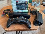 Xbox 360 met 2 controllers en 18 spellen., Spelcomputers en Games, Spelcomputers | Xbox 360, Ophalen of Verzenden, Zo goed als nieuw