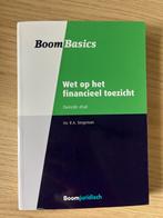 Boom Basics Wet financieel toezicht - 2e druk, Ophalen of Verzenden, Gamma, Zo goed als nieuw, HBO