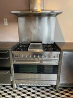 Boretti Majestic 120cm Gasfornuis met afzuigkap, Witgoed en Apparatuur, Fornuizen, Ophalen, Gebruikt, 60 cm of meer, Grill