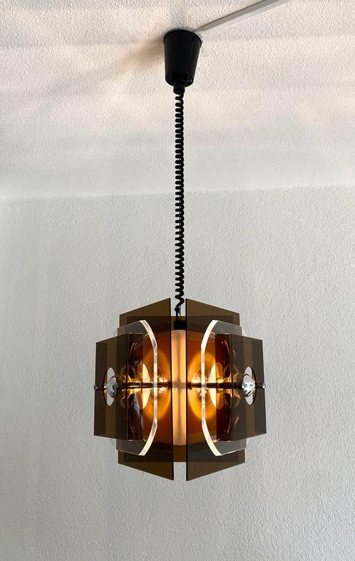 Vintage Herda plafondlamp 70’s, Huis en Inrichting, Lampen | Hanglampen, Zo goed als nieuw, Minder dan 50 cm, Ophalen of Verzenden