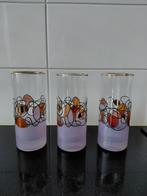 Vintage handgeschilderde glazen, Overige kleuren, Ophalen of Verzenden, Minder dan 50 cm, Glas