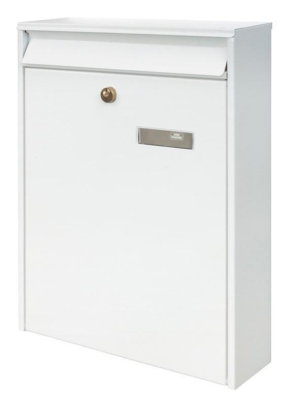 brievenbus burgwachter in  bruin of wit - € 25,00 op=op, Tuin en Terras, Brievenbussen, Nieuw, Wandbrievenbus, Staal, Ophalen of Verzenden