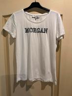 Leuk wit t shirt met lettetprint van Morgan in maat M, Maat 38/40 (M), Wit, Ophalen of Verzenden, Zo goed als nieuw