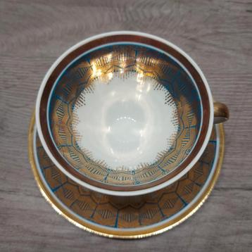 Kop en schotel van Mitterteich Bavaria. Vintage  beschikbaar voor biedingen