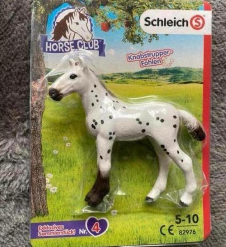 Schleich Knabstrupper Veulen ~ Horse Club 82976, Verzamelen, Dierenverzamelingen, Zo goed als nieuw, Beeldje of Figuurtje, Paard