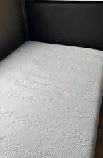 Elektrisch verstelbare boxspring met matras, 100 cm, Eenpersoons, Bruin, Ophalen of Verzenden
