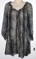 Paprika tuniek maat T3 (46/48), Ophalen of Verzenden, Zo goed als nieuw, Zwart, Blouse of Tuniek