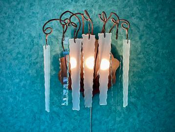4 Vintage Brand van Egmond Wandlampen “Behind Frosted Glass” beschikbaar voor biedingen