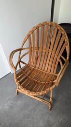 Rotan rieten stoel, Huis en Inrichting, Stoelen, Ophalen, Zo goed als nieuw, Bruin, Eén