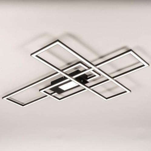 led plafondlamp zwart 99cm hal bank afstandsbediening lamp, Huis en Inrichting, Lampen | Hanglampen, Nieuw, Minder dan 50 cm, Ophalen of Verzenden