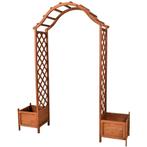 💖️️ ACTIE HOUTEN ROZENBOOG MET BLOEMBAKKEN 206 CM - HOUTEN, Verzenden, Nieuw, Hout, Tuinhek