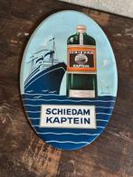 oude reclame reclamebord Schiedam Kaptein, Verzamelen, Merken en Reclamevoorwerpen, Ophalen of Verzenden, Gebruikt, Reclamebord