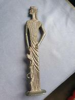 Antiek bronzen beeldje van Asclepius, Antiek en Kunst, Kunst | Beelden en Houtsnijwerken, Ophalen of Verzenden