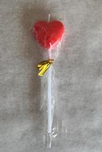 Taartdeco Kaars Hartje Rood (2 voor €10 incl verz!!!), Ophalen of Verzenden, Nieuw