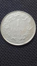 1 Frank 1912 België, Ophalen of Verzenden, België, Losse munt