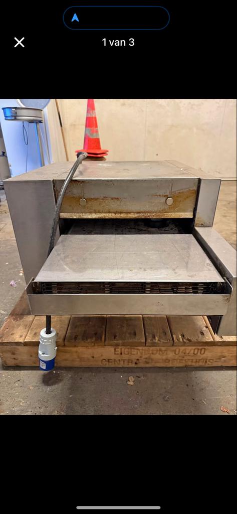 Pizzaoven lopende band pizza oven elektrisch, Ophalen, Gebruikt