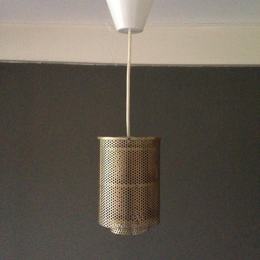 industrieel steampunk design hanglamp metaal, Industrieel design, Ophalen of Verzenden, Geperforeerd metaal, Metaal