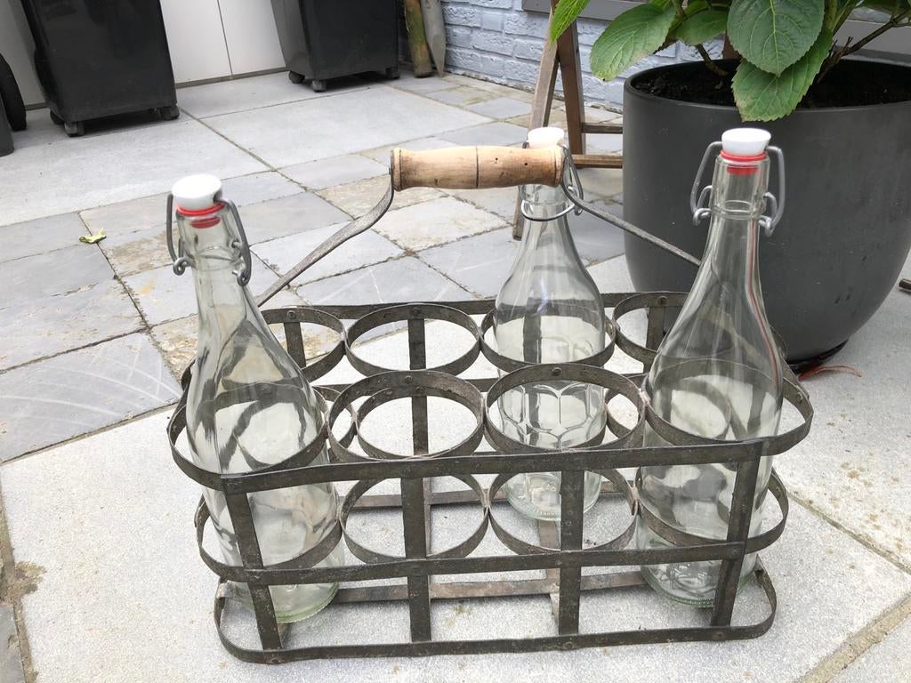 Franse flessenhouder voor 8 flessen, Ophalen of Verzenden